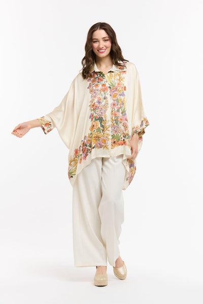 Viscose Drape Shirt - Cream-Urban Luxury-Lima & Co