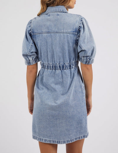 Vivian Dress - Washed Blue-Foxwood-Lima & Co