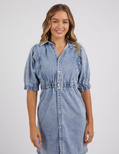 Vivian Dress - Washed Blue-Foxwood-Lima & Co