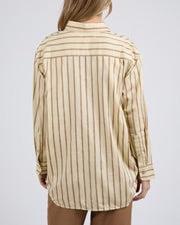 Walter Stripe Shirt - Vintage White-Foxwood-Lima & Co