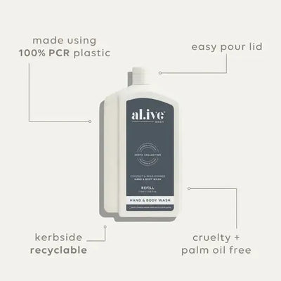 Wash Refill - Coconut & Wild Orange-AL.IVE BODY-Lima & Co