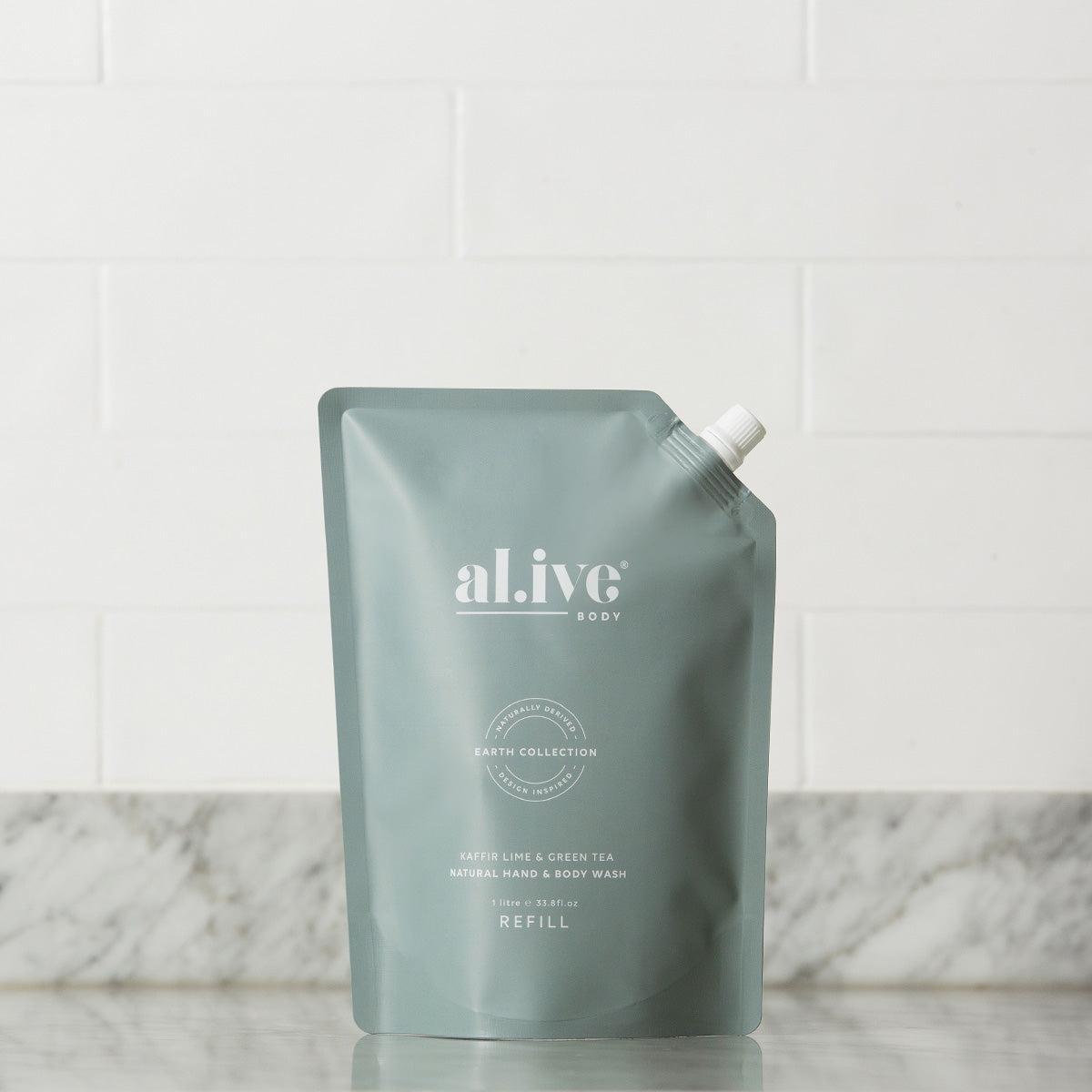 Wash Refill - Kaffir Lime & Green Tea-AL.IVE BODY-Lima & Co