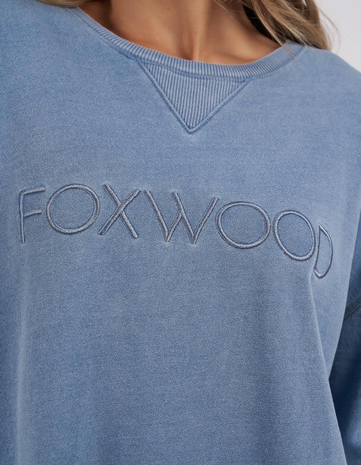 Washed Simplified Crew - Navy-Foxwood-Lima & Co