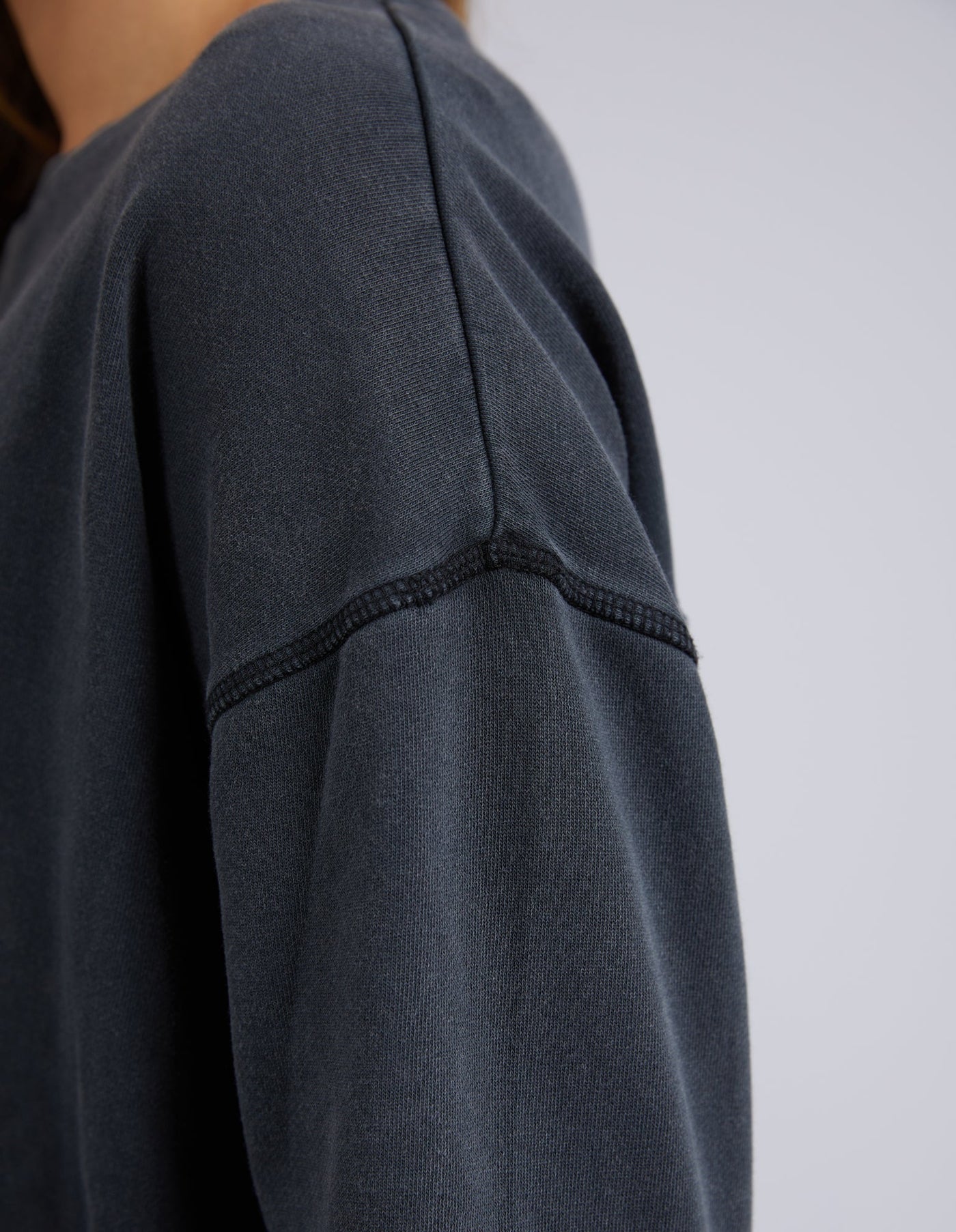 Washed Simplified Crew - Washed Black-Foxwood-Lima & Co