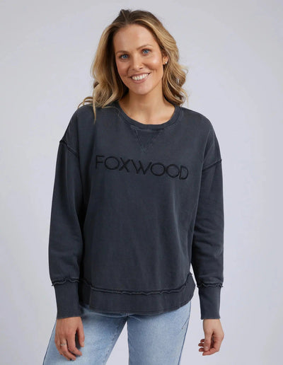 Washed Simplified Crew - Washed Black-Foxwood-Lima & Co