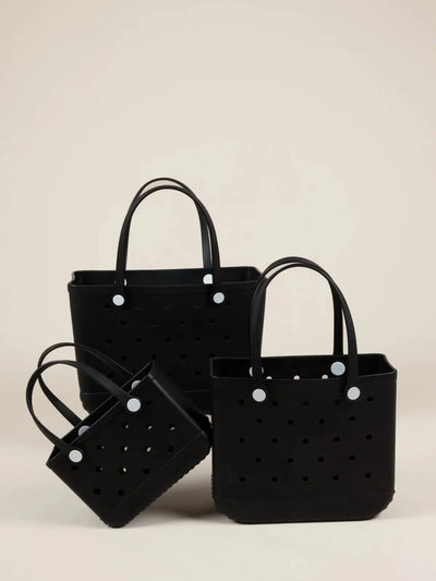 Waterproof Eco-Friendly Vegan Tote Bag - Black-Nakoa-Lima & Co