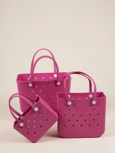 Waterproof Eco-Friendly Vegan Tote Bag - Bubblegum Pink-Nakoa-Lima & Co