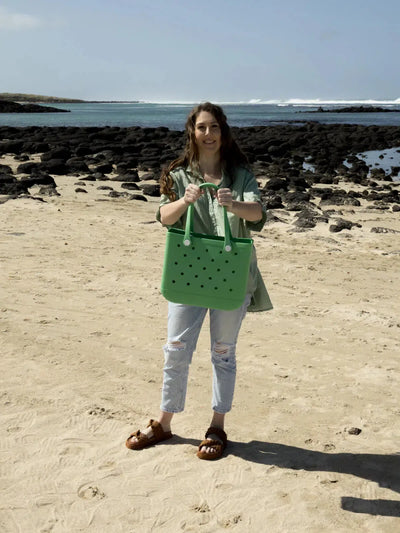 Waterproof Eco-Friendly Vegan Tote Bag - Green-Nakoa-Lima & Co