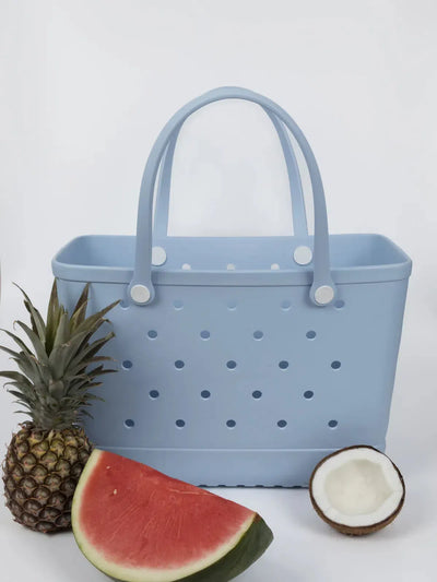 Waterproof Eco-Friendly Vegan Tote Bag - Light Blue-Nakoa-Lima & Co