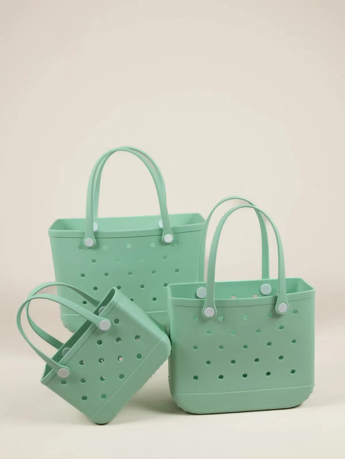 Waterproof Eco-Friendly Vegan Tote Bag - Mint Green-Nakoa-Lima & Co