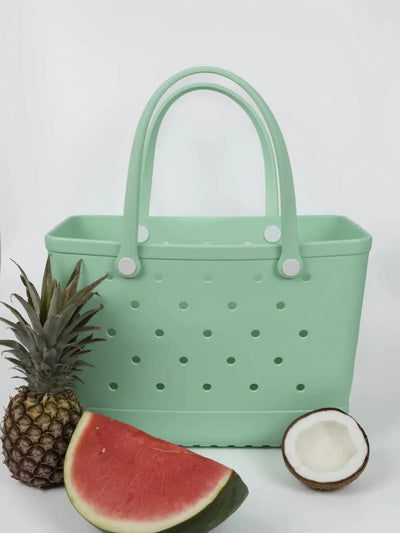 Waterproof Eco-Friendly Vegan Tote Bag - Mint Green-Nakoa-Lima & Co