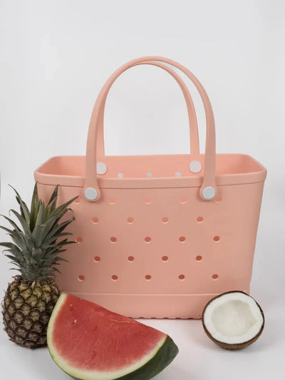 Waterproof Eco-Friendly Vegan Tote Bag - Peach-Nakoa-Lima & Co