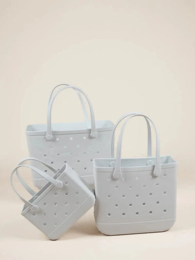 Waterproof Eco-Friendly Vegan Tote Bag - White-Nakoa-Lima & Co