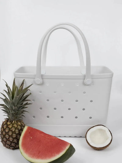 Waterproof Eco-Friendly Vegan Tote Bag - White-Nakoa-Lima & Co