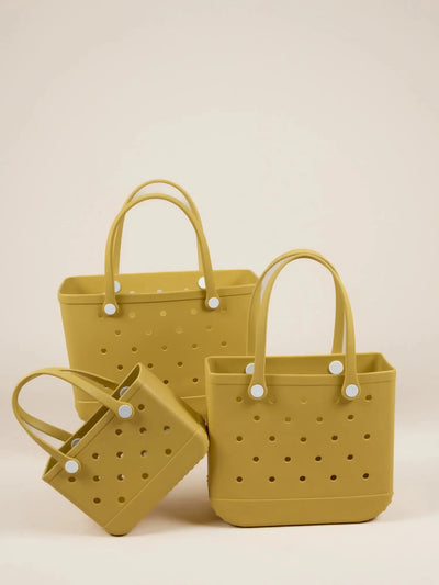 Waterproof Eco-Friendly Vegan Tote Bag - Yellow-Nakoa-Lima & Co