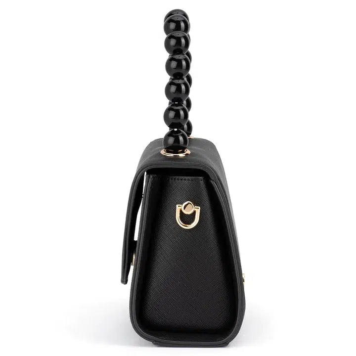 Wendy Acrylic Bead Bag - Black-Olga Berg-Lima & Co