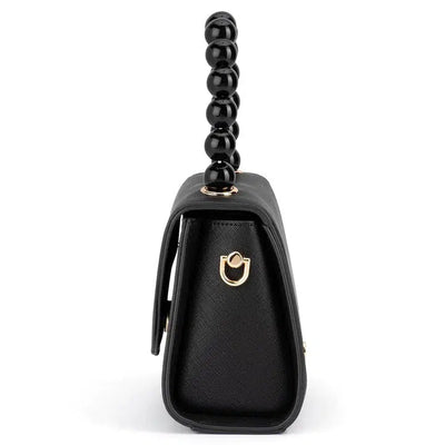 Wendy Acrylic Bead Bag - Black-Olga Berg-Lima & Co