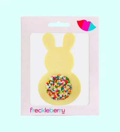 White Choc Bunny with Freckle Tail-Freckleberry-Lima & Co