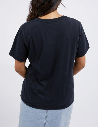 Wild Flower Tee - Washed Black-Foxwood-Lima & Co