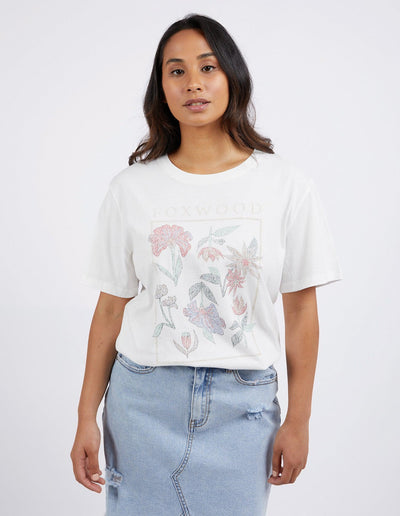 Wild Flower tee - Vintage White-Foxwood-Lima & Co