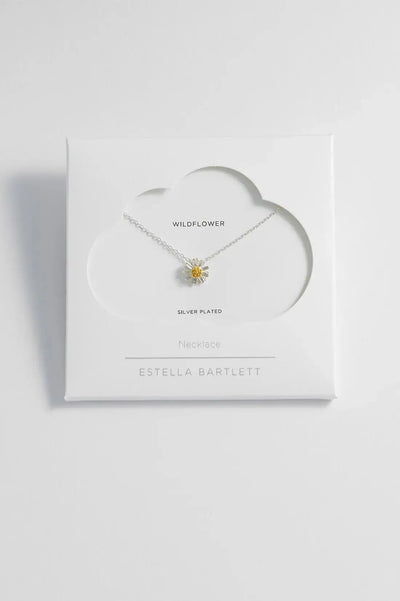 Wildflower Necklace - Silver Plated-Estella Bartlett-Lima & Co