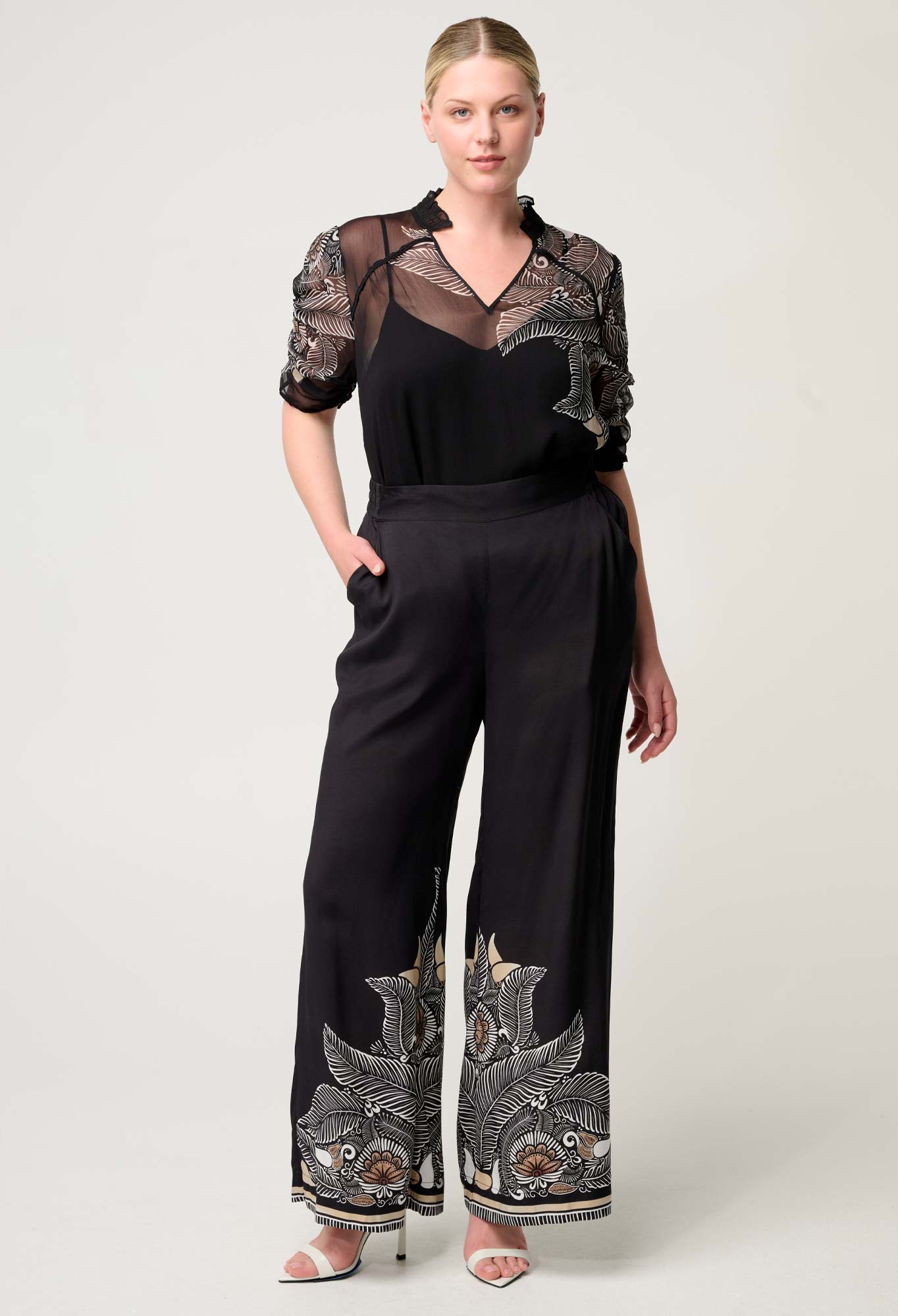 Willow Pant - Onyx Casablanca-Once Was-Lima & Co