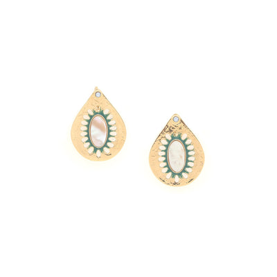 Zelie Teardrop French Hook Earring-Franck Herval-Lima & Co