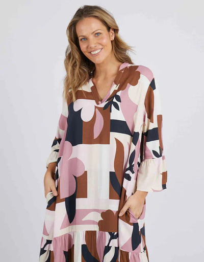Abstraction Dress - Print-Elm Lifestyle-Lima & Co