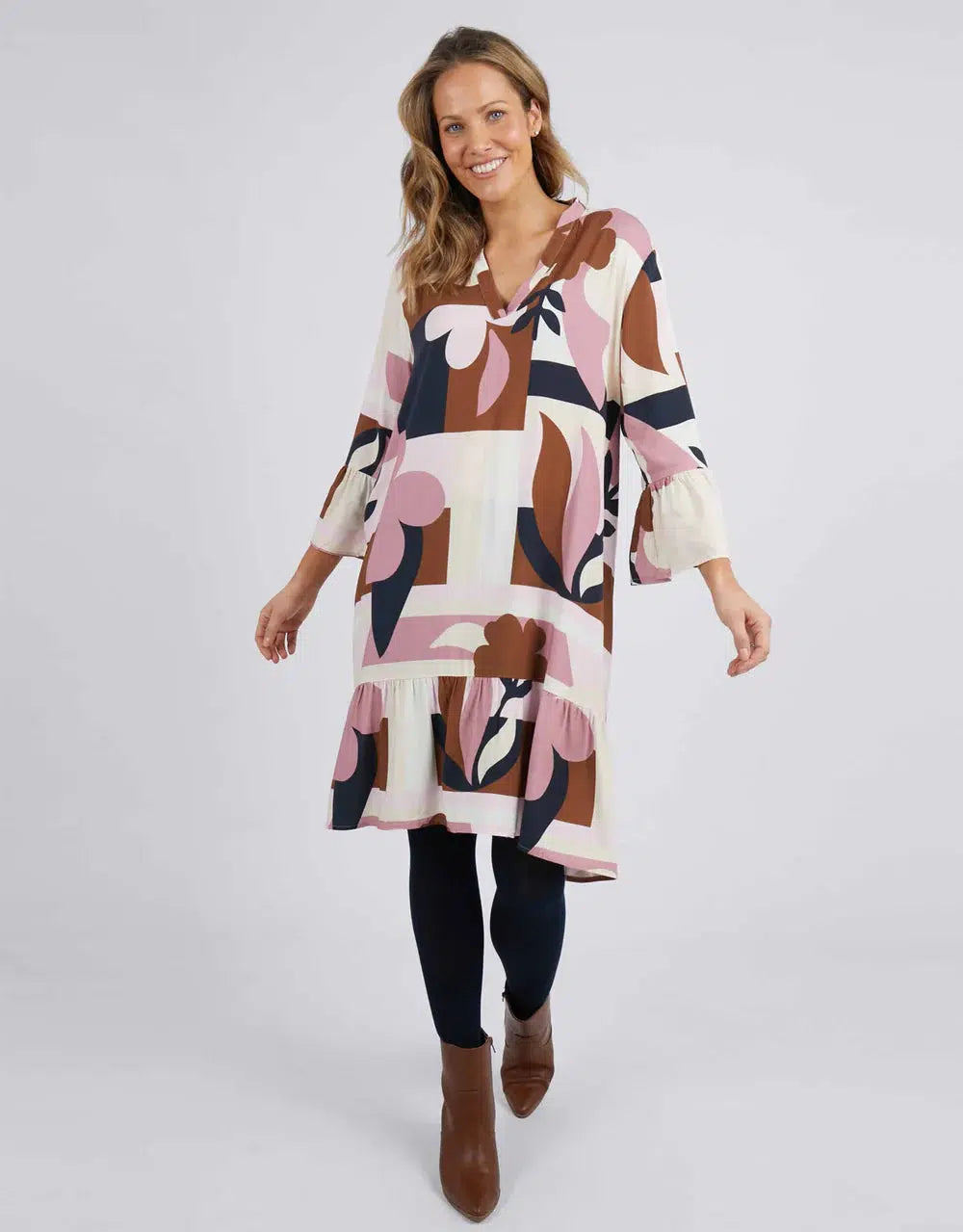 Abstraction Dress - Print-Elm Lifestyle-Lima & Co