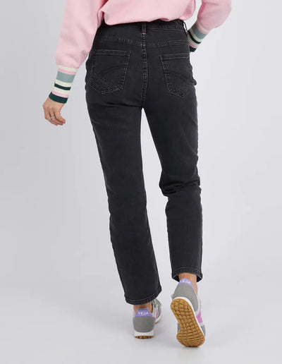 Ada Straight Leg Jean - Washed Black-Elm Lifestyle-Lima & Co