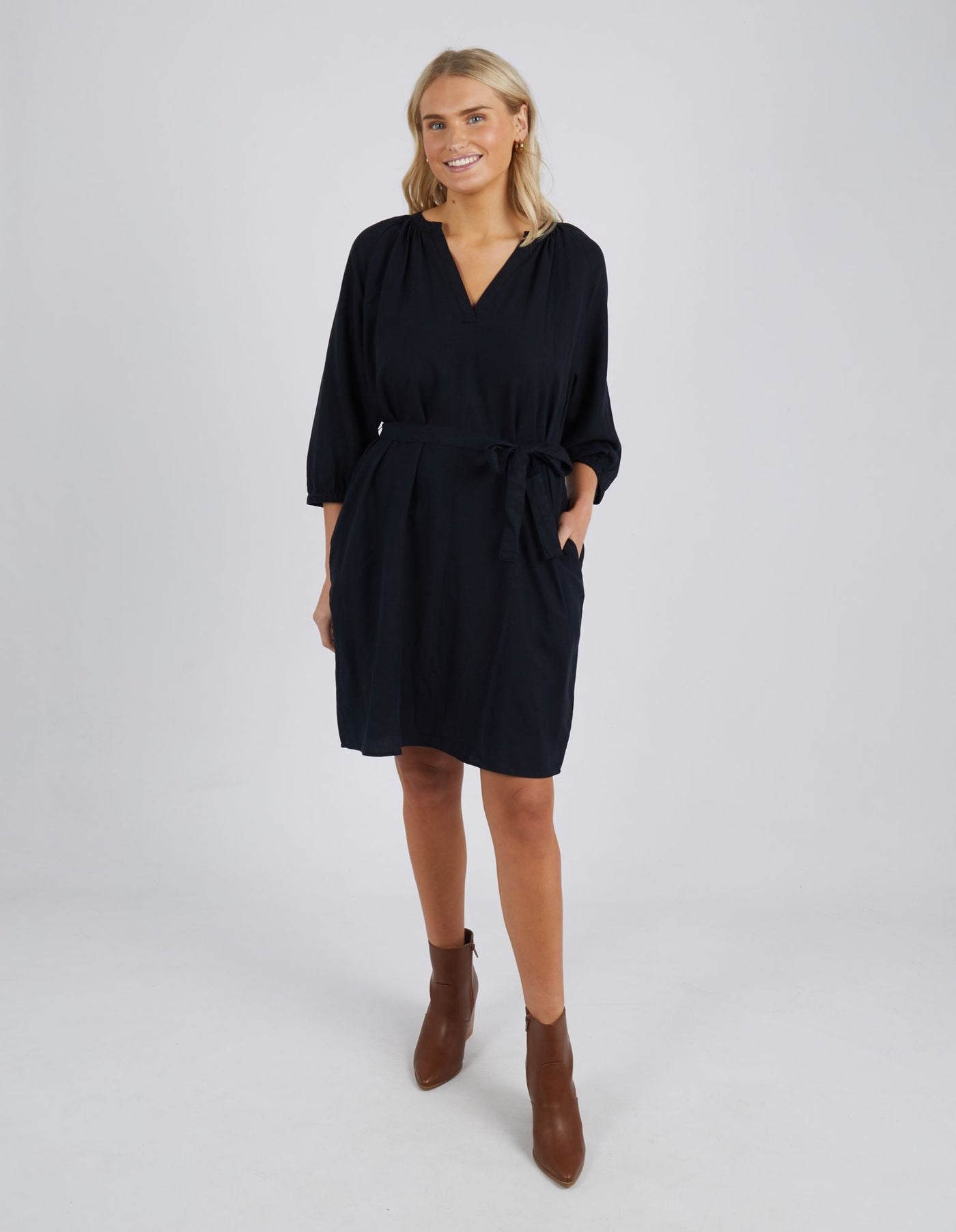 Agnes Dress - Black-Elm Lifestyle-Lima & Co