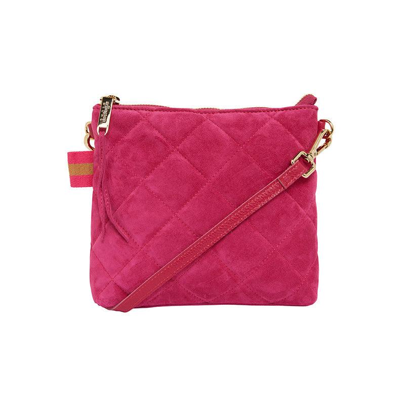 Alexis Crossbody - Quilted Hot Pink-Arlington milne-Lima & Co