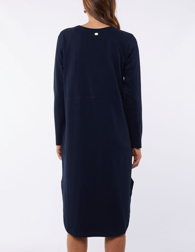 Bay L/S Dress - Navy-Foxwood-Lima & Co