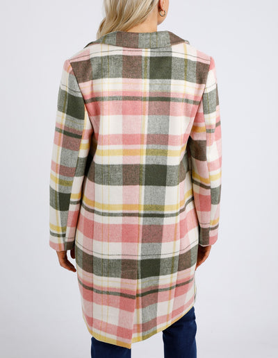 Blanche Check Coat - Bold Check-Elm Lifestyle-Lima & Co