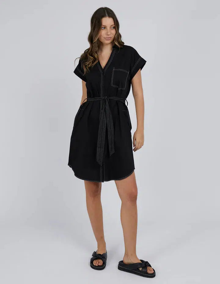 Cate Dress - Black-Foxwood-Lima & Co