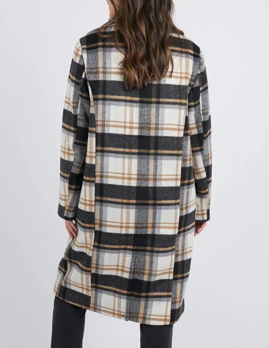 Catriona Coat - Check-Foxwood-Lima & Co