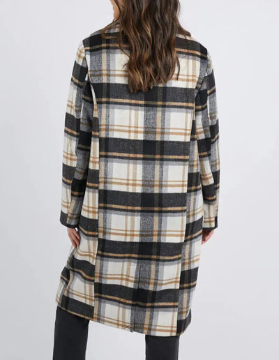 Catriona Coat - Check-Foxwood-Lima & Co
