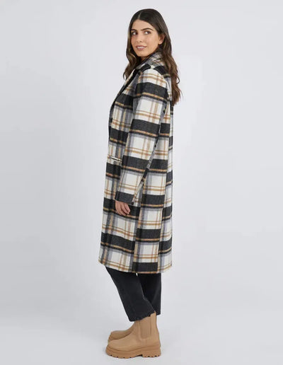 Catriona Coat - Check-Foxwood-Lima & Co