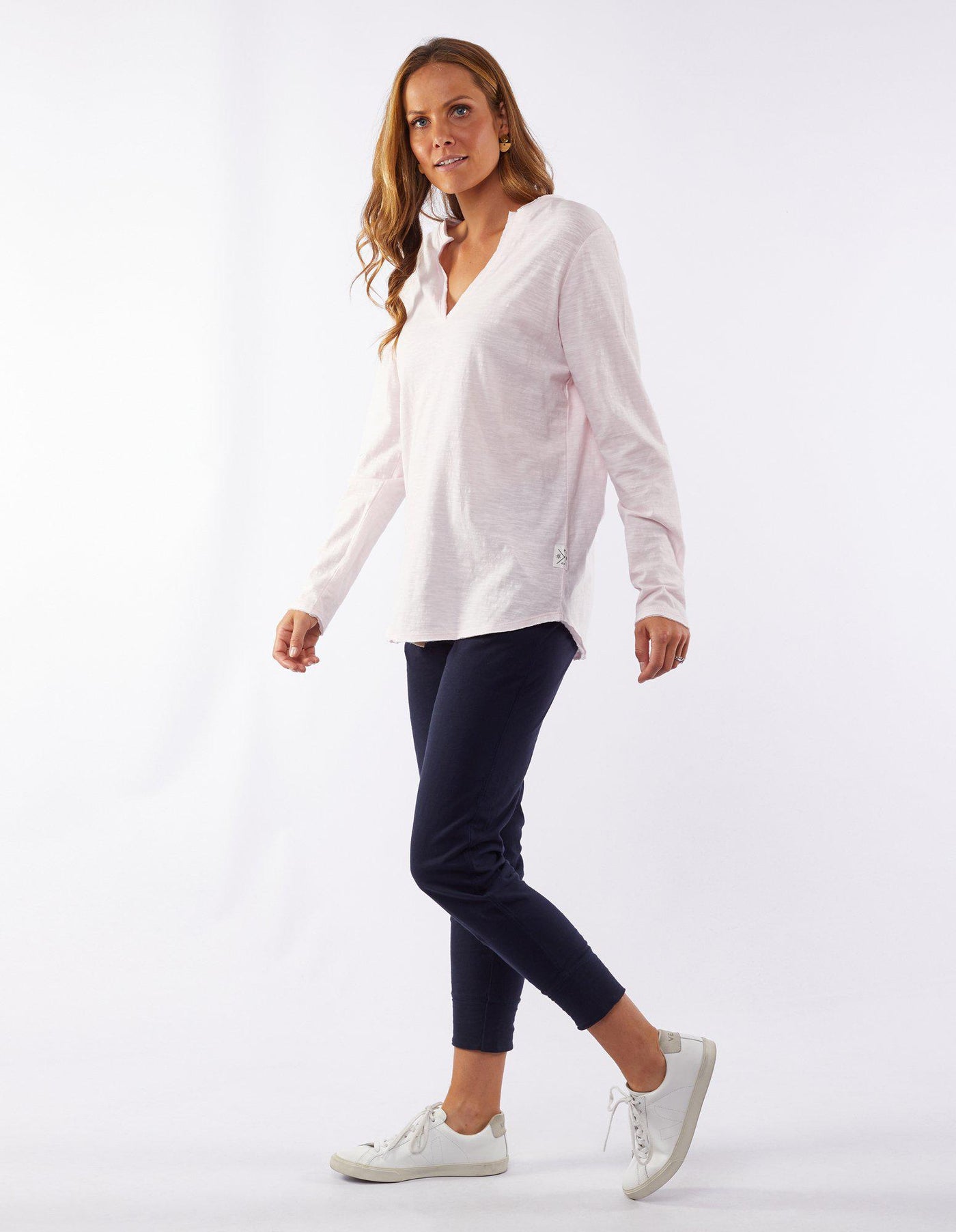 COLES BAY L/S HENLEY PALE PINK-Elm Lifestyle-Lima & Co