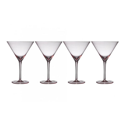 Esme Blush 4 Pack Martini Glass-Tempa-Lima & Co