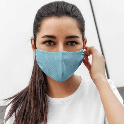 FACE MASK DOT BLUE-ANNABEL TRENDS-Lima & Co