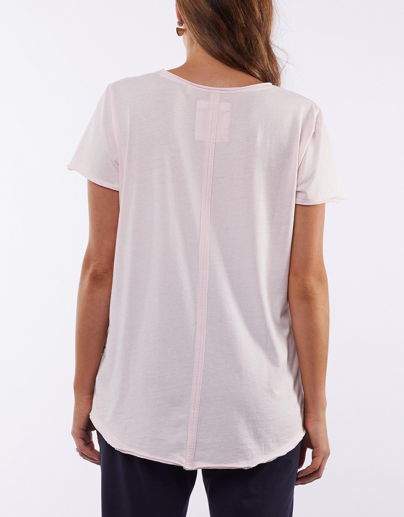 Fundamental Vee Tee - Deep Rose-Elm Lifestyle-Lima & Co