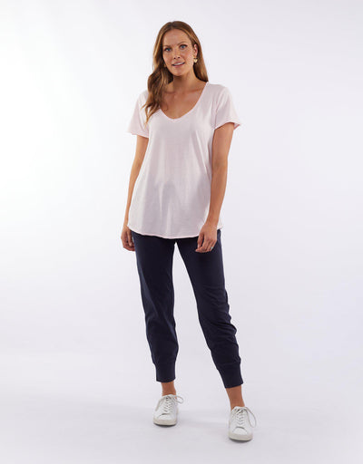 Fundamental Vee Tee - Deep Rose-Elm Lifestyle-Lima & Co