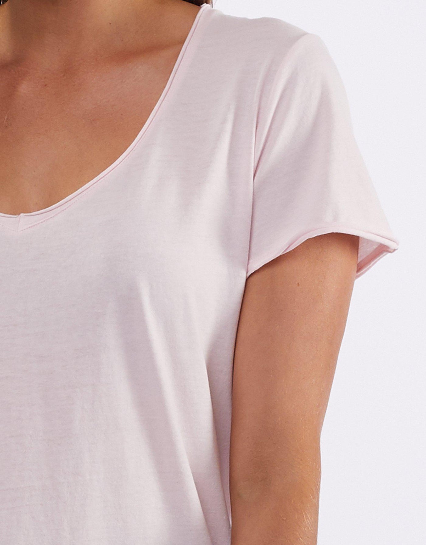 Fundamental Vee Tee - Deep Rose-Elm Lifestyle-Lima & Co
