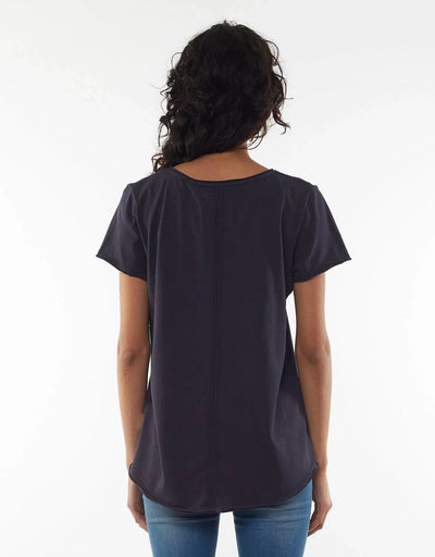 Fundamental Vee Tee - Navy-Elm Lifestyle-Lima & Co