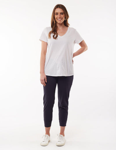 Fundamental Vee Tee - White-Elm Lifestyle-Lima & Co