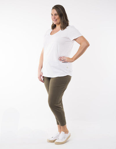 Fundamental Vee Tee - White-Elm Lifestyle-Lima & Co