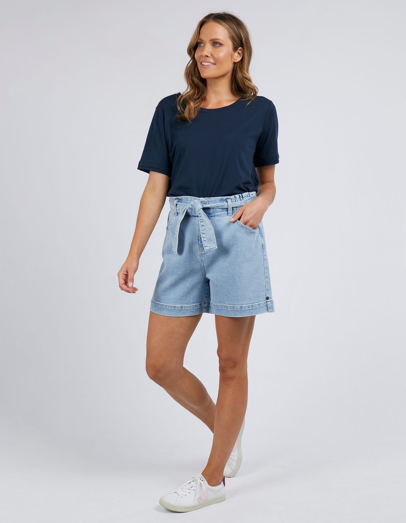 Grace Denim Short - Blue-Elm Lifestyle-Lima & Co