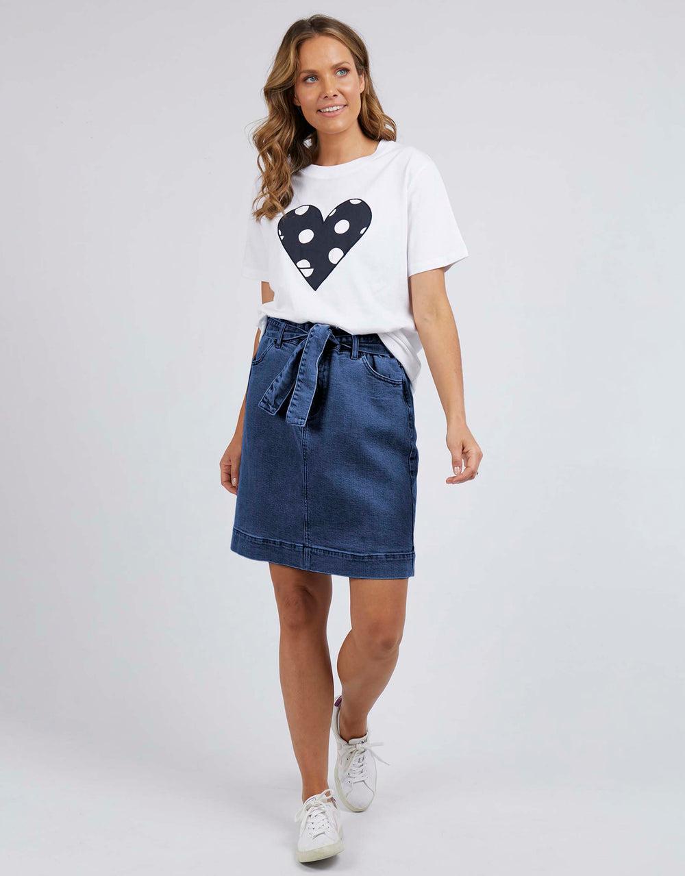 Grace Denim Skirt - Dark Blue-Elm Lifestyle-Lima & Co