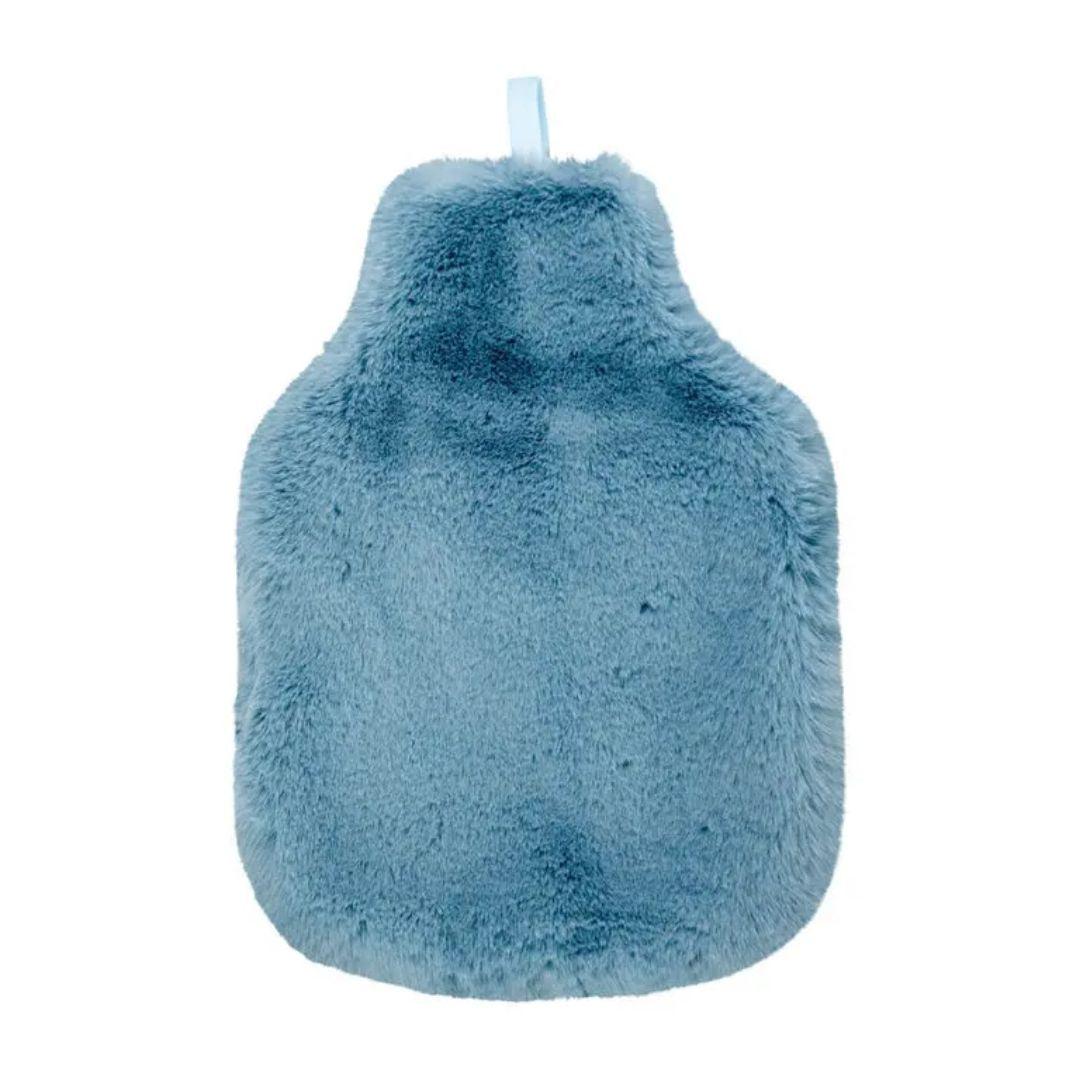 Hot Water Bottle Cover Cosy Luxe - Dusty Blue-Annabel Trends-Lima & Co